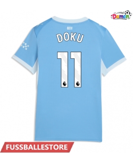 Günstige Manchester City Jeremy Doku #11 Heimtrikot Damen 2026-27 Kurzarm